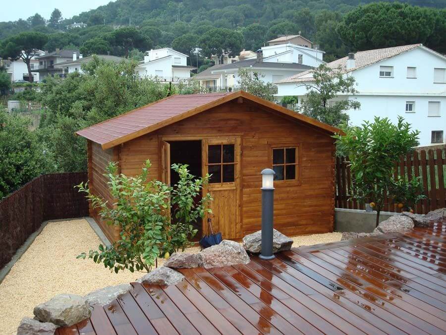 Caseta de madera para jardinería